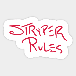 Stryper Rules Sticker